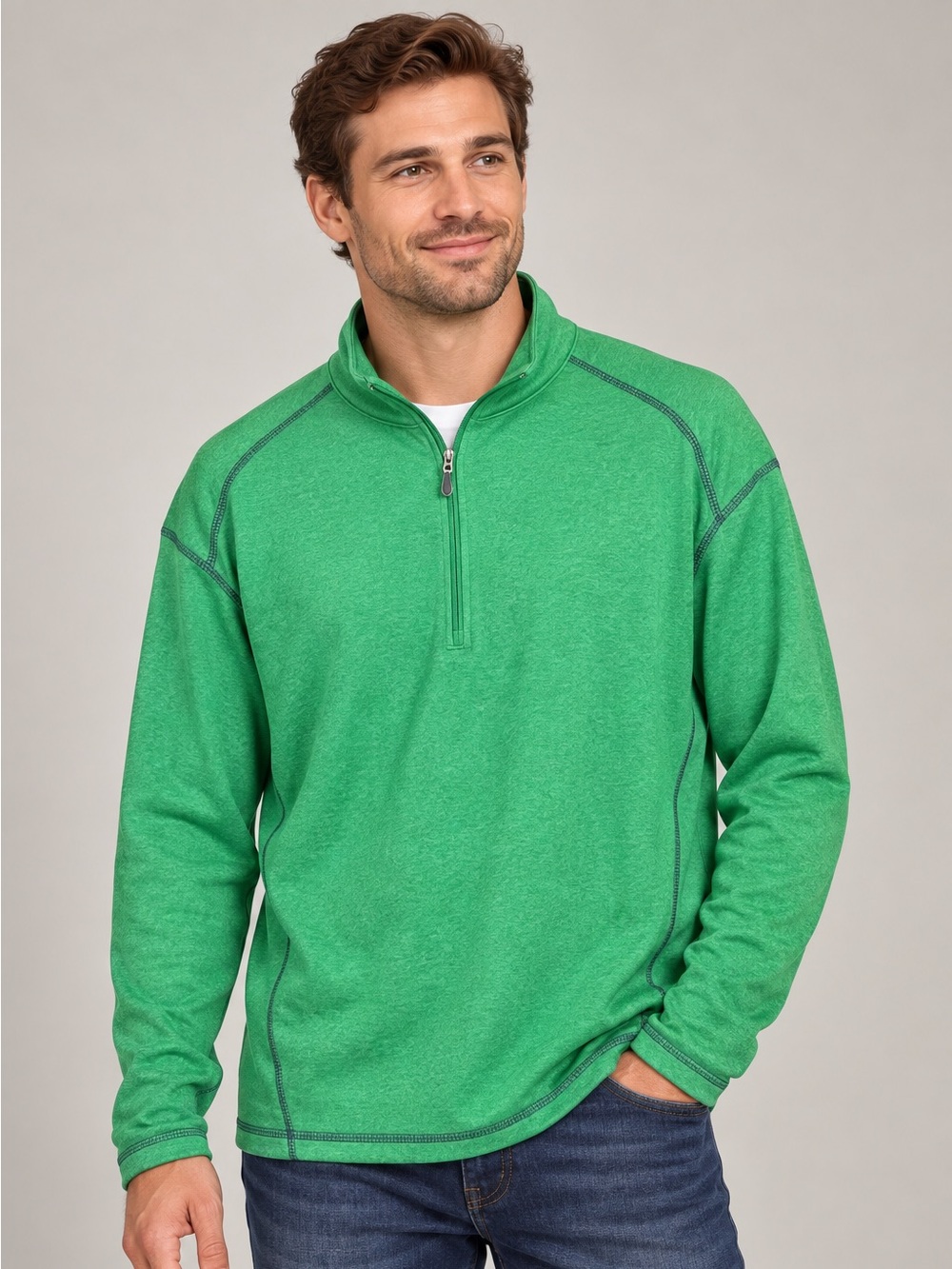 Pebble Beach Performance Green Quarter
Zip Golf Pullover XL